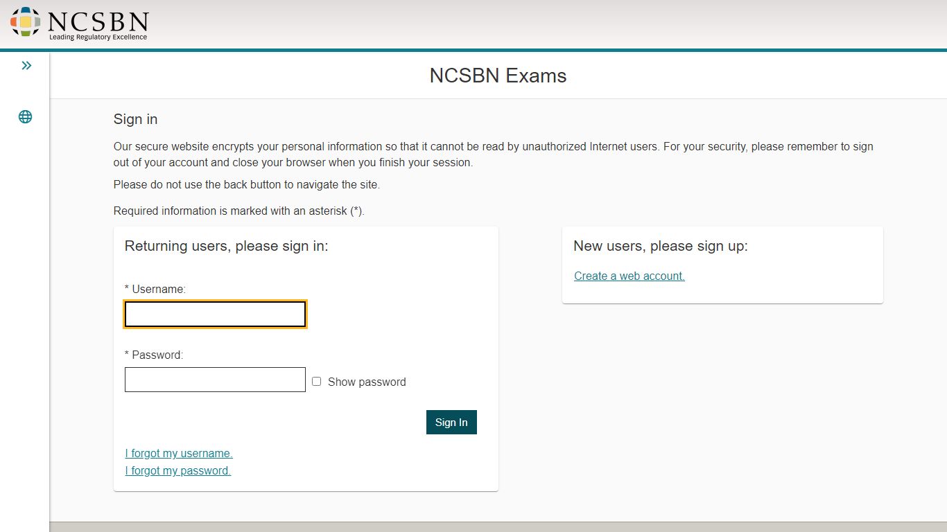 Pearson VUE - NCSBN Exams